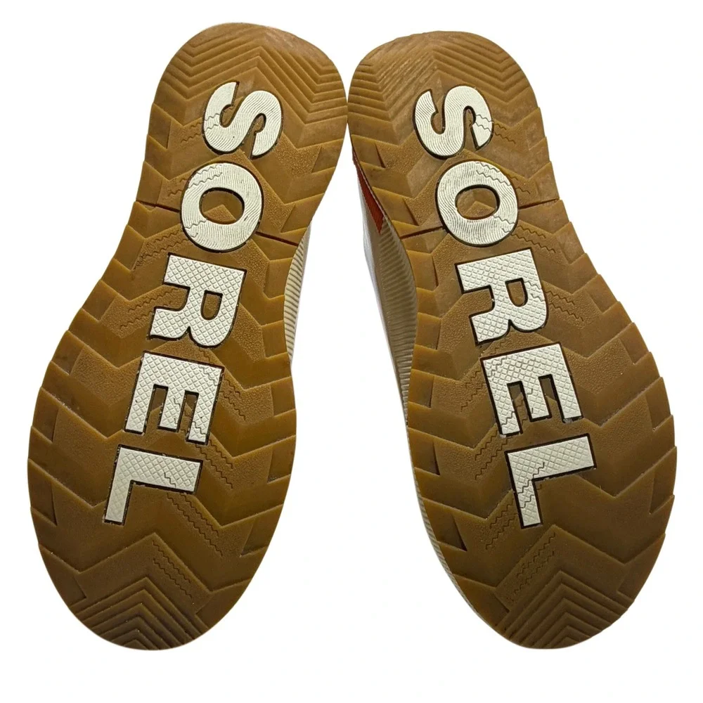 SOREL Out N About III Classic Waterproof Boots Cream Orange Women's 9.5